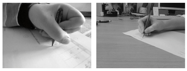 Figure 1. Checking for the active hand in writing (left-hander and right-hander). Liutsko L., Veraksa A.N., Yakupova V.A. (2017). Psychology in Russia: State of the Art, 10 (4), 86-92