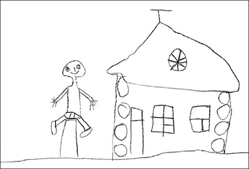 Kolya’s drawing (to put on a play)